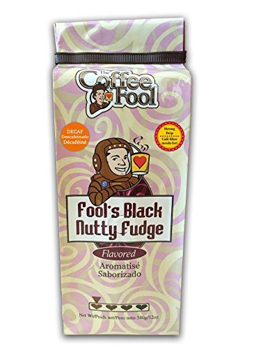 The Coffee Fool Strong Drip Grind  Fool s Decaf Black Nutty Fudge  12 Ounce