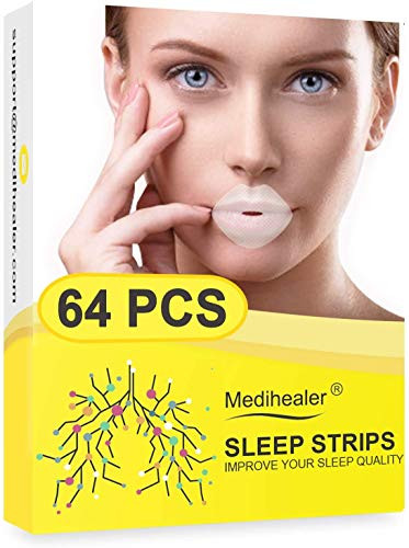 64PCS Sleep Strips for Mouth Breathers for Better Nose Breathing and Less Mouth Breathing  Mouth Strips for Instant Mouth-Snoring Relief  Advanced Gentle Sleep Mouth Tape for Good Sleep and Dry Mouth Relief