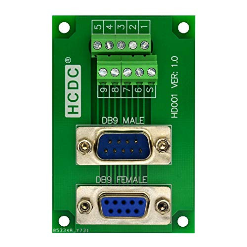 D-SUB Male-Female Breakout Board Terminal Block Interface Module  DB9