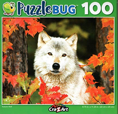 Autumn Wolf - Puzzlebug - 100 Piece Jigsaw Puzzle