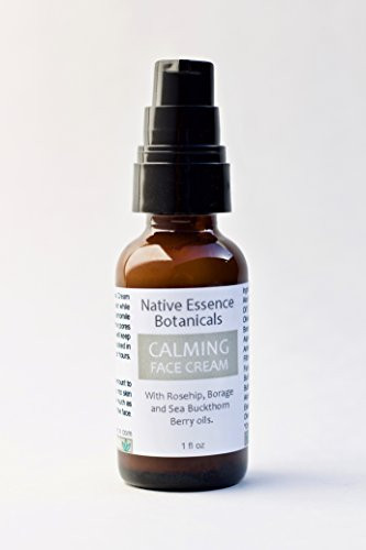 Calming Facial Lotion Made With Chamomile Hydrosol And Sea Buckthorn Berry Oil - Mild Facial Moisturizer For Sensitive Skin - Made With Organic Ingredients  1 Fluid Ounce