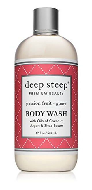 Deep Steep Argan Oil Body Wash  Passion Fruit Guava  17 Ounce