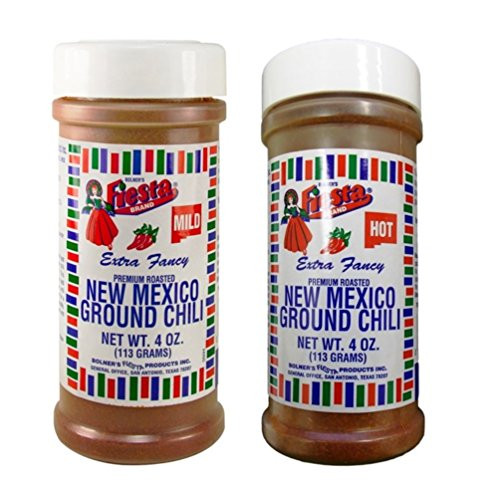 Bolner s Fiesta Extra Fancy Hot and Mild New Mexico Ground Chili Bundle 4 Ounces Bolner s Fiesta Extra Fancy Hot and Mild New Mexico Ground Chili Bundle 4 Ounces