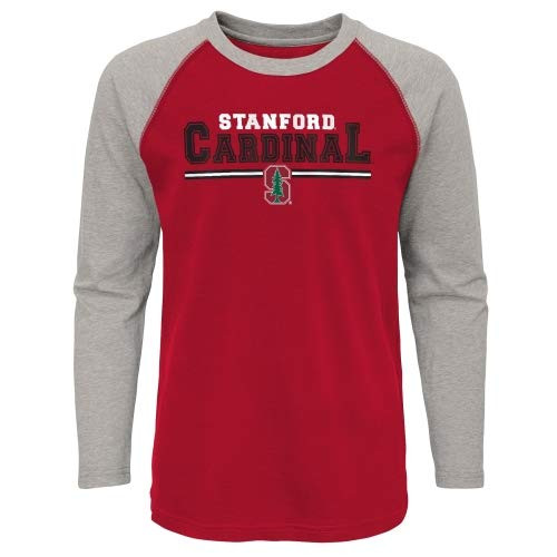 Outerstuff NCAA Youth Boys Standford Cardinal Varsity Block Raglan Tee  Medium