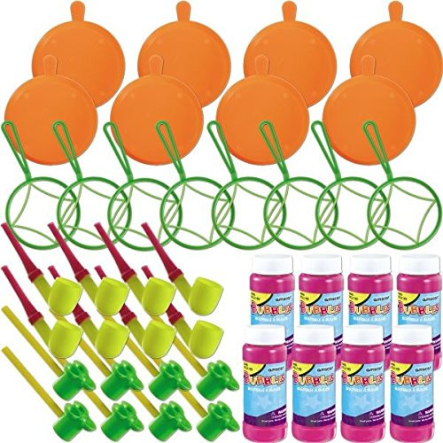 Amscan Fun Filled Summer Bubble Kit (42Piece), Multicolor, One Size