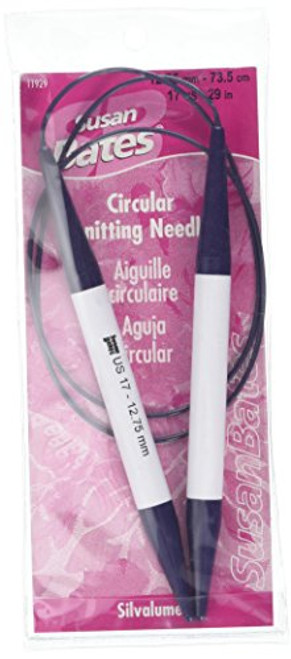 Susan Bates 29-Inch Silvalume Circular Knitting Needle, 12.75mm