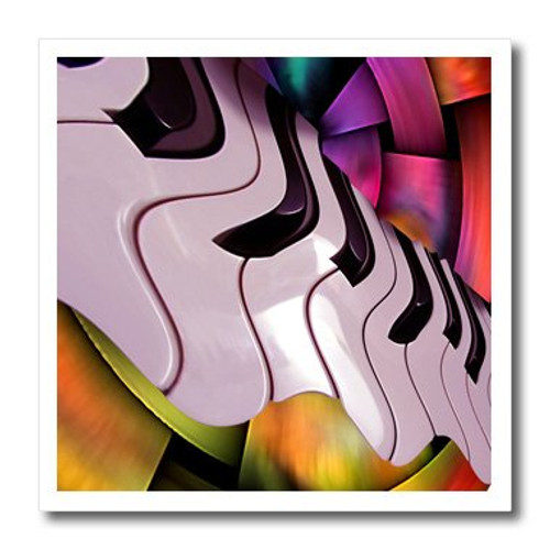 3dRose ht_4095_3 Piano Abstract Iron on Heat Transfer for White Material, 10 by 10-Inch
