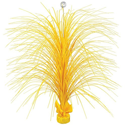Large Foil Spray Centerpieces - Sunshine Yellow  Party Decor  28 inch