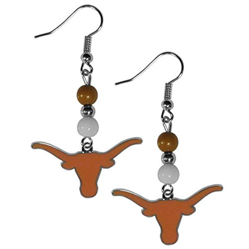 NCAA Siskiyou Sports Womens Texas Longhorns Fan Bead Dangle Earrings One Size Team Color