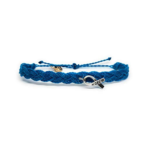 Prostate Cancer Awareness Bracelet   In Support of Loved Ones Battling Cancer   Fund Raising   Gift for her   Gift for him   Braided.