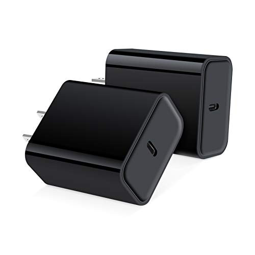 USB Wall Charger  18W Fast PD Power Adapter USB C Charging Block Plug Compatible With iPhone 12 11 Pro Max SE XS MAX X XR 8 Plus iPad Pro Samsung Galaxy Note 20 Ultra S20 FE Ultra 5G Google Pixel Moto