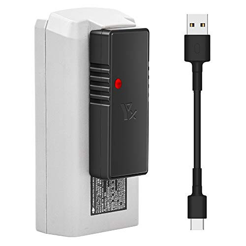 Anbee Mavic Mini 2 Battery USB Charger  plus Type C Cable  Support Quick Charge 3.0 Adapter Compatible with DJI Mavic Mini 2 RC Drone  No LCD Screen