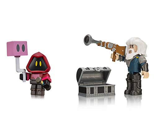 Roblox Action Collection - Bootleg Buccaneers  Mining Man  plus Quest Minion Two Figure Bundle  Includes 2 Exclusive Virtual Items