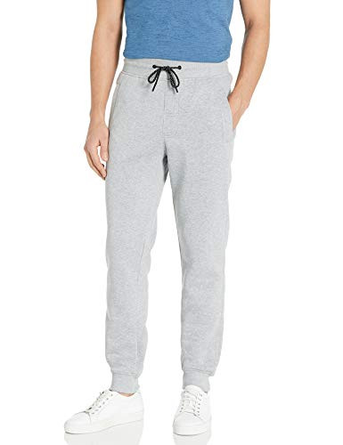 WT02 Men s Basic Jogger Fleece Pants  New Heathergrey  Large