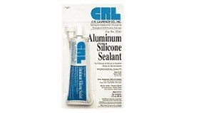 CRL Almn Silicone Sealant 3 Fluid Ounce Squeeze Tube - 22AL