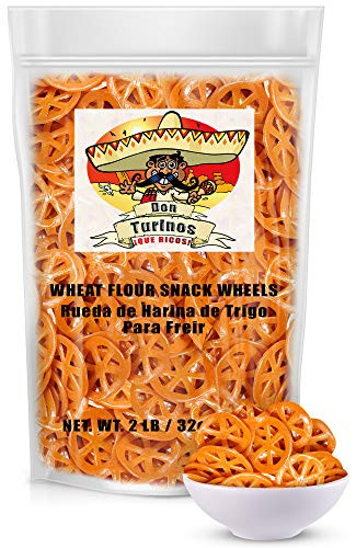 Duritos  Duros  Pinwheel Wheat Snacks 2LB - Traditional Mexican Fried Wheat Wheel Pasta Snack Food - Fritura De Rueda - Duros de Harina by Turinos