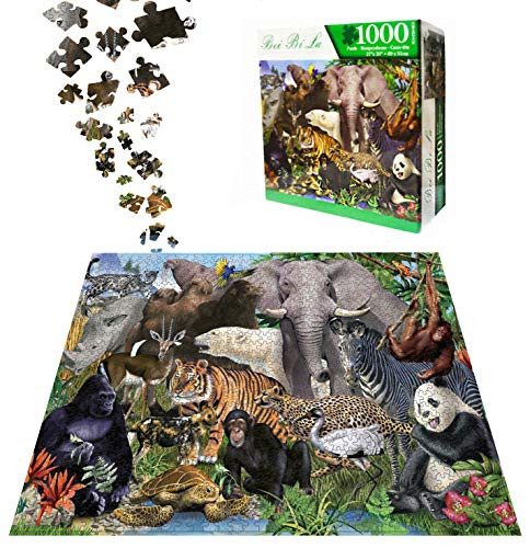Puzzles for Adults 1000 Piece  Jigsaw Puzzles 1000 Pieces for Adults Animal World