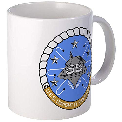 USS Dwight D. Eisenhower CVN-69 Mug - Ceramic 11oz Coffee Tea Cup Gift Stocking Stuffer