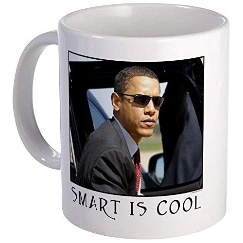 Obama - Smart Is Cool Mug - Ceramic 11oz Coffee Tea Cup Gift Stocking Stuffer