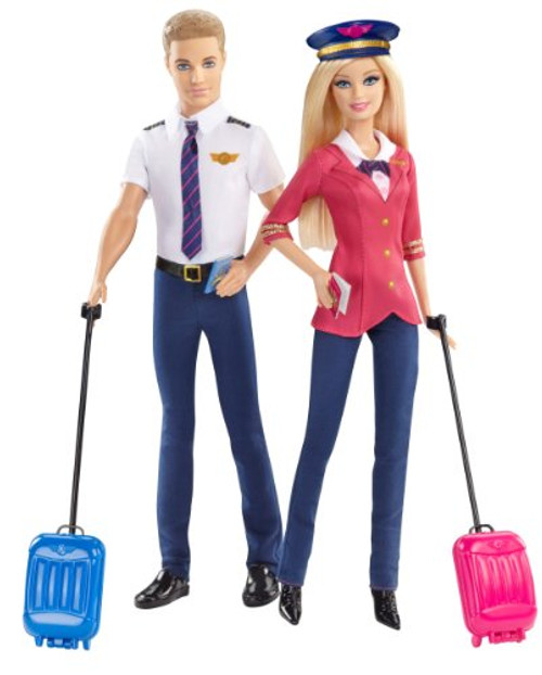 Barbie Careers Barbie and Ken Doll Pilots Giftset (2-Pack) Barbie Careers Barbie and Ken Doll Pilots Giftset (2-Pack)