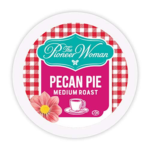 The Pioneer Woman Flavored Coffee Pods  Pecan Pie  Pecan Coffee  Flavored Single Serve Coffee Pods for Keurig K Cups Machines  24 Count