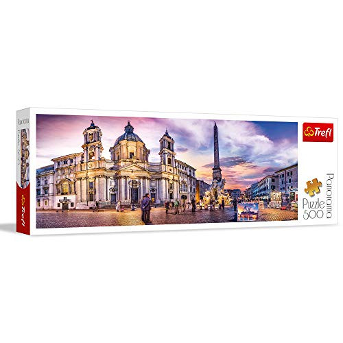 Trefl 500 Piece Panorama Jigsaw Puzzle  Piazza Navona  Rome  Italy