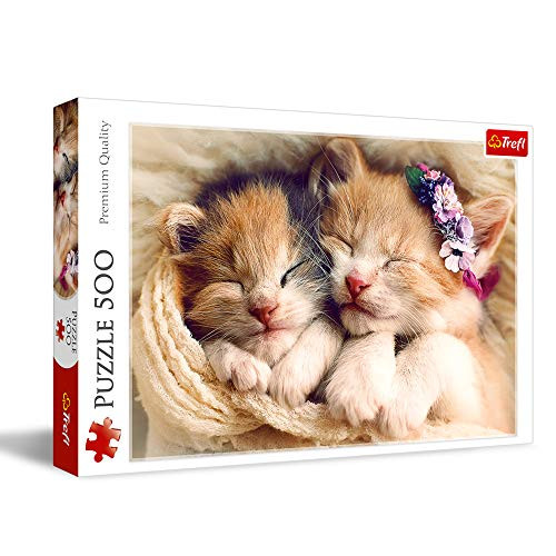 Trefl 500 Piece Jigsaw Puzzles  Sleeping Kittens