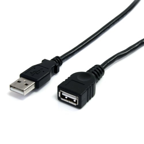 StarTech.com Black USB 2.0 Extension Cable A to A - M/F (USBEXTAA10BK)
