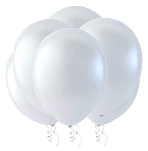 Creative Balloons Celebrity 9" Latex Balloons, Pastel White, Pack of 144