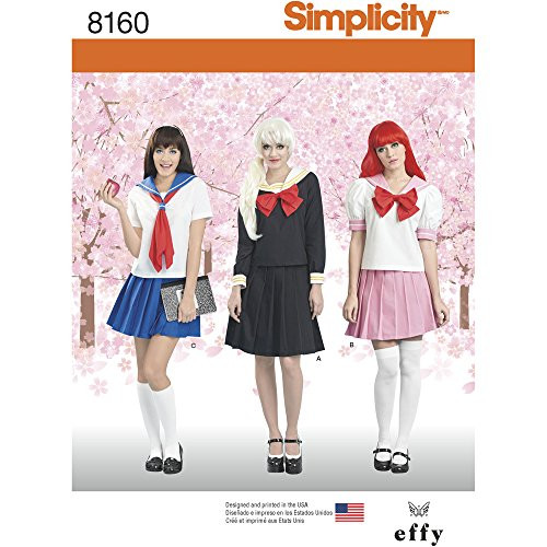 Simplicity Creative Patterns 8160 Effy Sews Cosplay Misses' Costume, R5 (14-16-18-20-22)