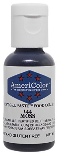 AmeriColor Food Coloring, Moss Soft Gel Paste.75 Ounce Bottle Food Color