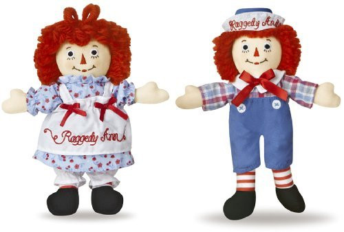 Raggedy Ann and Andy 8 Doll Set by AURORA Raggedy Ann and Andy 8 Doll Set by AURORA