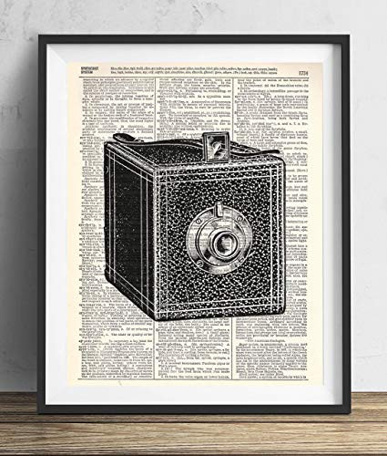 Vintage Camera  6  Upcycled Dictionary Art Print 8x10