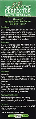 Garnier Skin BB Eye Miracle Skin Perfector Eye Roller  Fair Light  0.27 Fluid Ounce  Pack of 2
