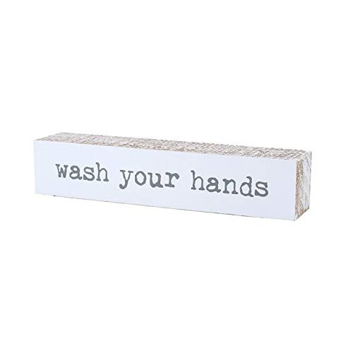 Collins Painting  Wash Your Hands  Rustic Shelf Sitter