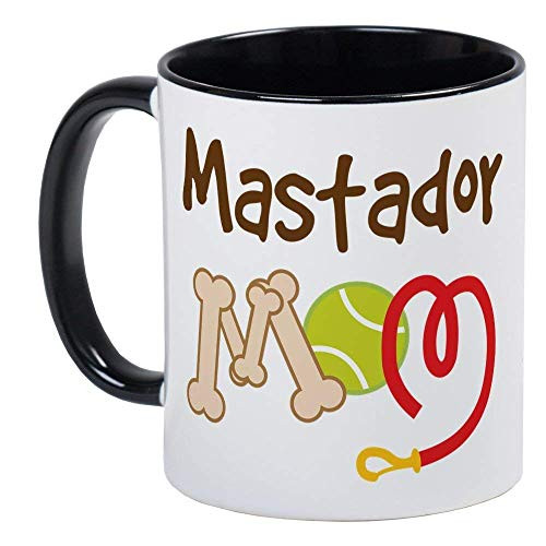Mastador Dog Mom Mug - Ceramic 11oz Coffee Tea Cup Gift Stocking Stuffer