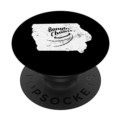 Iowa Disc Golf Ultimate Frisbee PopSockets Grip and Stand for Phones and Tablets