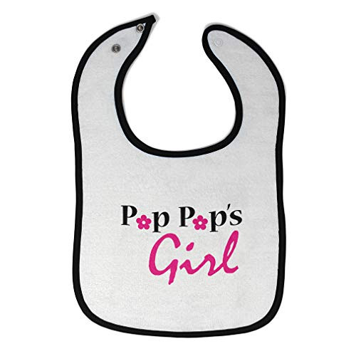 Toddler  and  Baby Bibs Burp Cloths Pop Pop s Girl Grandpa Grandfather Funny New Cotton Items for Boy Gifts from Ad White Black Design Only Toddler  and  Baby Bibs Burp Cloths Pop Pop s Girl Grandpa Grandfather Funny New Cotton Items for Boy Gifts from Ad White Black Design Only