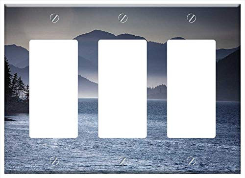 Switch Plate Triple Rocker GFCI - Landscape Water Nature Travel Natural Forest Switch Plate Triple Rocker GFCI - Landscape Water Nature Travel Natural Forest