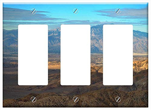 Switch Plate Triple Rocker GFCI - Panoramic Landscape Outdoors Travel Mountain Switch Plate Triple Rocker GFCI - Panoramic Landscape Outdoors Travel Mountain
