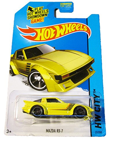 Hot Wheels 2014 HW City Mazda RX-7 21 250  Yellow
