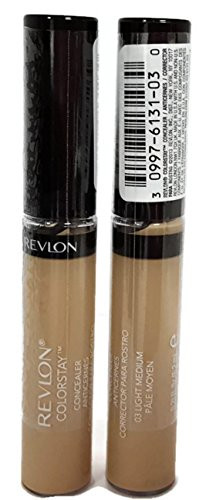 TWO PACK  Revlon Colorstay Concealer   03 Light Medium  0.21 fl. oz.