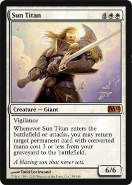 Magic  the Gathering - Sun Titan - Magic 2012 - Foil