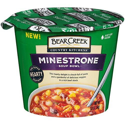 Bear Creek Hearty Soup Bowl  Minestrone  1.9 Ounce  Pack of 6