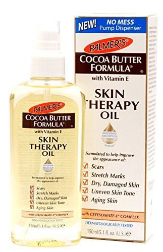 Palmer s Formula Skin Therapy Oil with Vitamin E Rosehip  Cocoa Butter  5.1 Fluid Ounce  New with Pump Dispenser by Palmer s