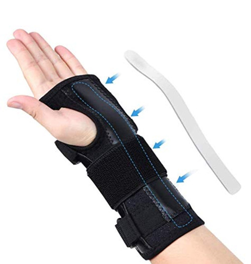 DOACT Wrist Support Splint for Carpal Tunnel Syndrome  Hand Guard for Right and Left Size  Adjustable Orthopedic Brace Arthritis  Tendonitis  Sprains  Fracture Recovery and Pain Relief
