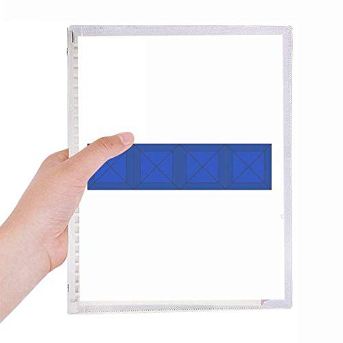 Classic Games Blue Block Notebook Loose Leaf Diary Refillable Journal Stationery