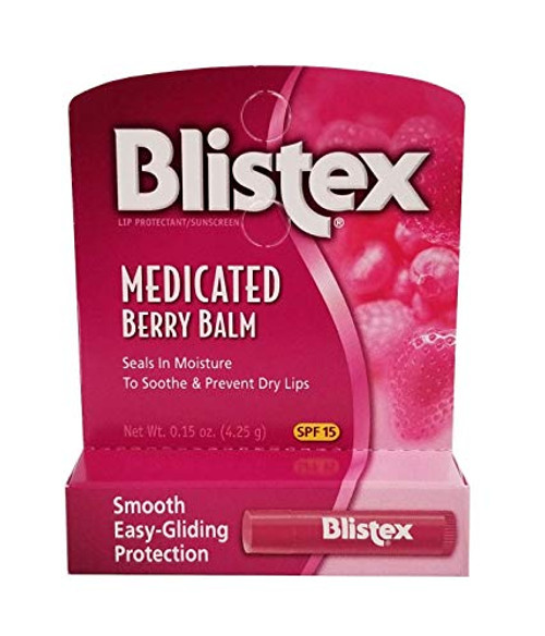 Blistex Medicated Lip Balm SPF 15 Berry.15-Ounce Tubes 12 Pack Blistex Medicated Lip Balm SPF 15 Berry.15-Ounce Tubes 12 Pack