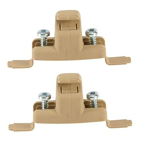 BMW e38 e39 Sun Visor Clip set  x2 clips  BEIGE sunvisor bracket clamp e53 e65