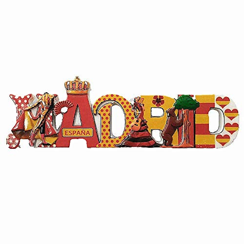 Madrid Spain 3D Fridge Magnet Travel Souvenir Gift Home  and  Kitchen Decoration Magnetic Sticker Madrid Spain Refrigerator Magnet Collection Madrid Spain 3D Fridge Magnet Travel Souvenir Gift Home  and  Kitchen Decoration Magnetic Sticker Madrid Spain Refrigerator Magnet Collection